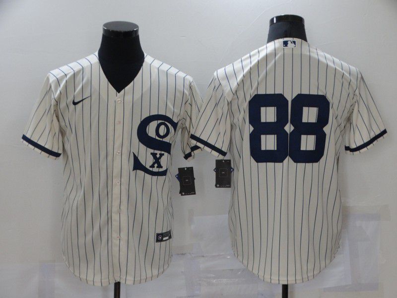 Men Chicago White Sox #88 No Name Cream stripe Dream version Game Nike 2021 MLB Jerseys->customized nfl jersey->Custom Jersey